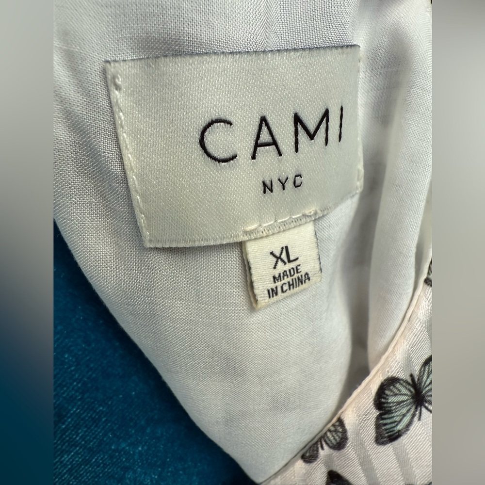 Cami NYC Ombre Butterfly Print One-Shoulder Lenore Silk Top - fits like large - Picture 4 of 8